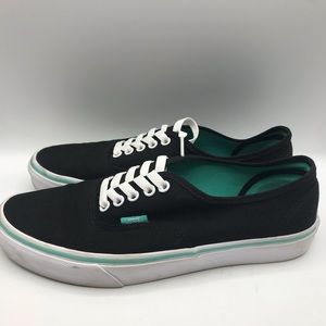 vans black and mint green